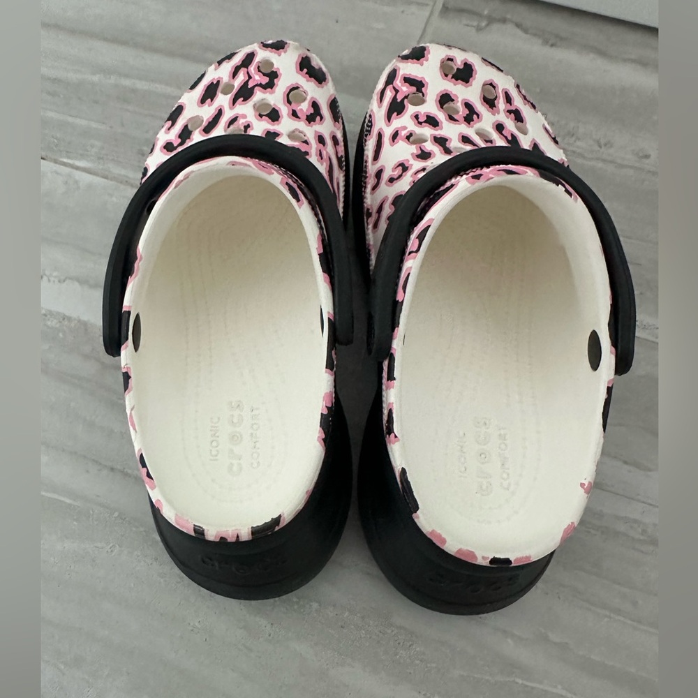 Crocs x Ron English limited edi Party Animal Cruella Bae Platform Clog Size W 8 - Picture 5 of 9